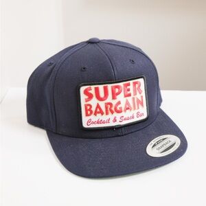 Navy Blue Snapback Cap with Patch